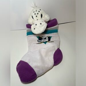 Vintage Mighty Ducks Plush Christmas Stocking
